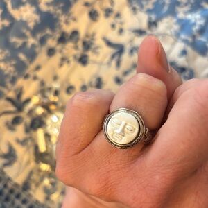 New Casual Elegant Silver Face, Moon Costume-Style Ring. -Awesome!